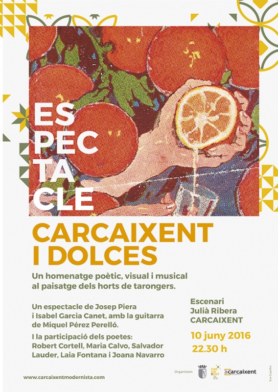 Josep Piera prepara un espectacle poètic en homenatge al paisatge dels horts de tarongers (10 de juny, Escenari Julià Ribera de Carcaixent, 22.30 h)
