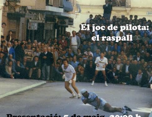 Presentació de la revista L’Escudella, dedicada a “el joc de pilota: el raspall” (divendres 5 de maig, a la llibreria Ambra de Gandia, 20.00 h)