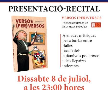 II JORNADA LITERÀRIA A LA VALL DE GALLINERA (dissabte, 8 de juliol, a Benissivà, a les 23.00 h)