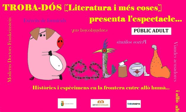 Espectacle literari “Bestial” (dijous, 19 d’octubre, a les 20.15h, a la Biblioteca Envic d’Oliva)