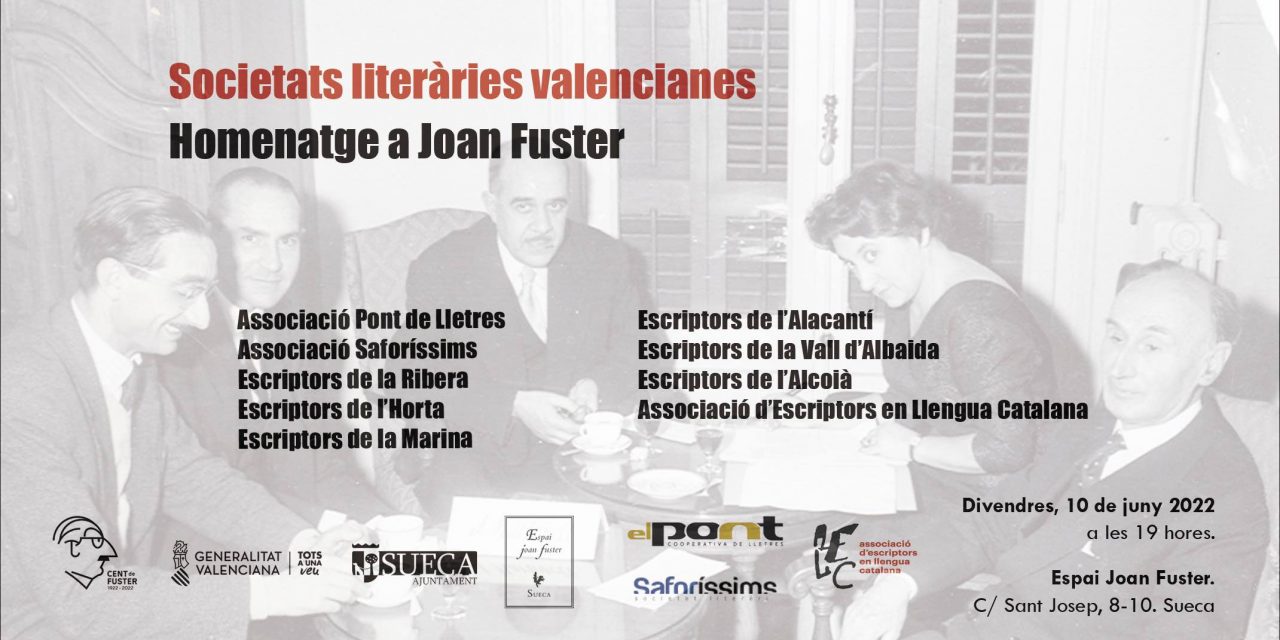 Societats literàries valencianes. Homenatge a Joan Fuster
