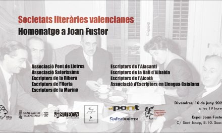 Societats literàries valencianes. Homenatge a Joan Fuster